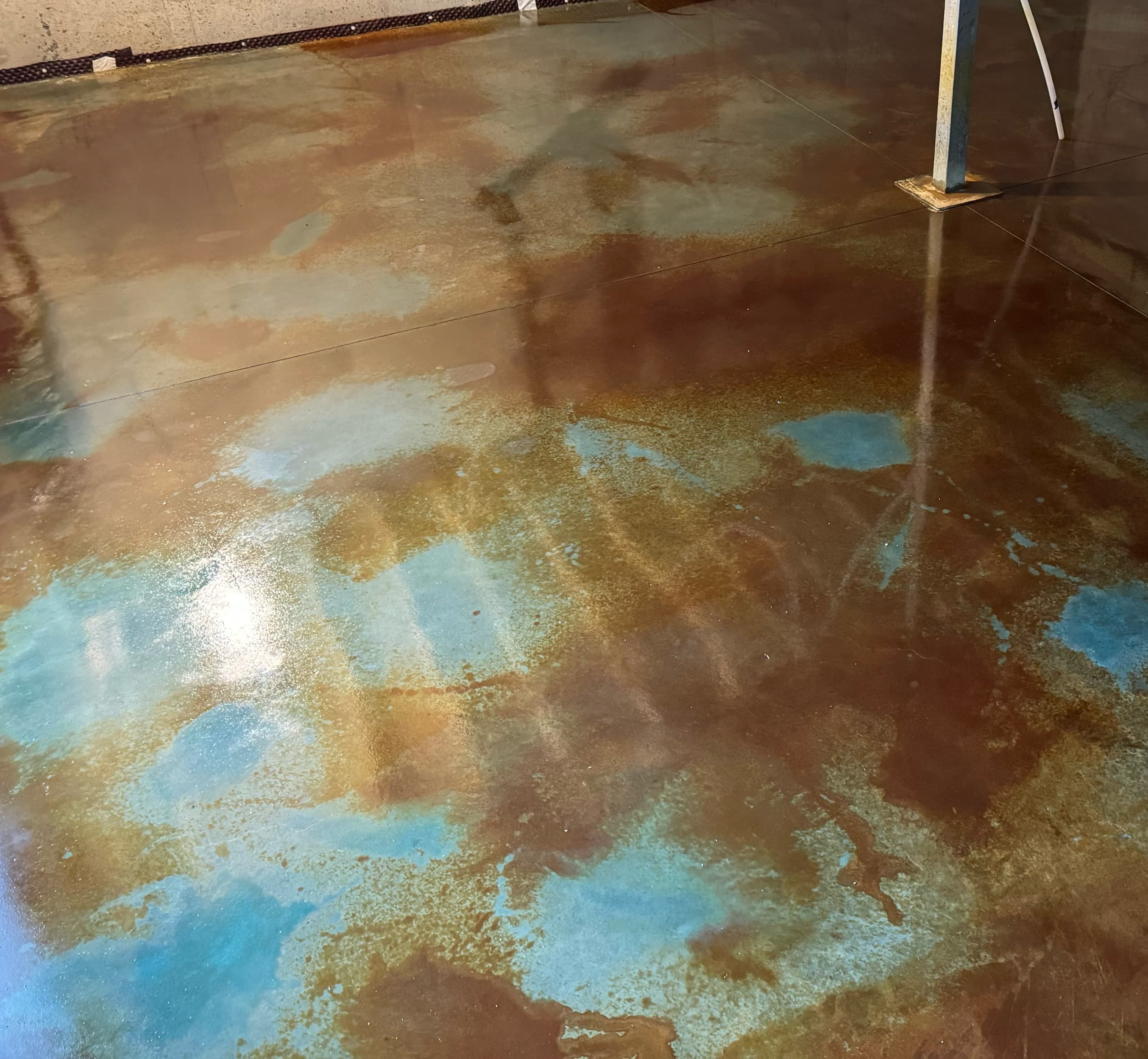 Acid finish concrete flooring by Concrete Doctor of NY